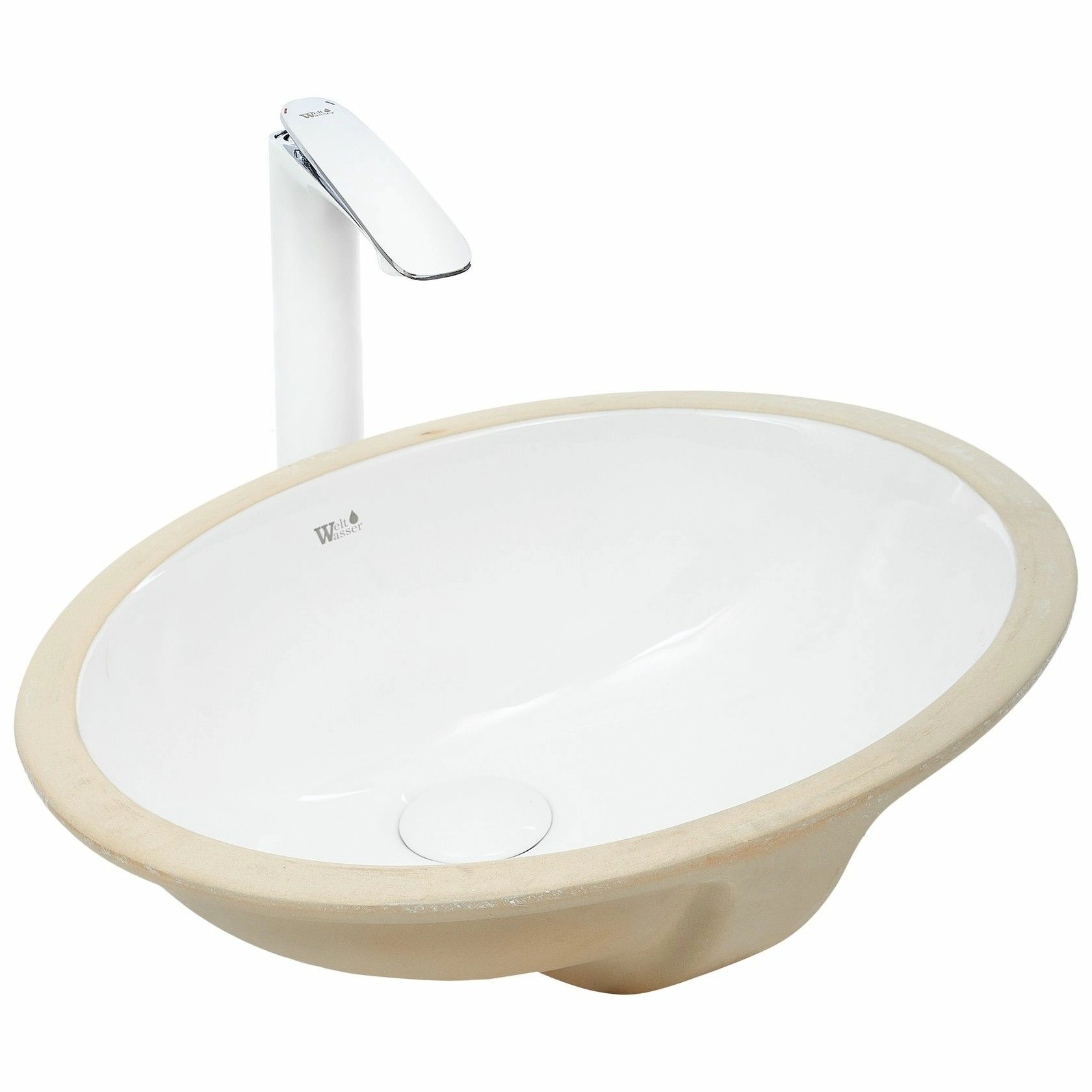 Раковина врезная WeltWasser 47x39, WW DEILBACH 6022