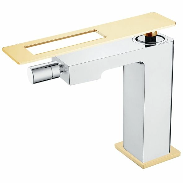 Смеситель для биде Boheme Q Chrome/Gold, 146-CRG