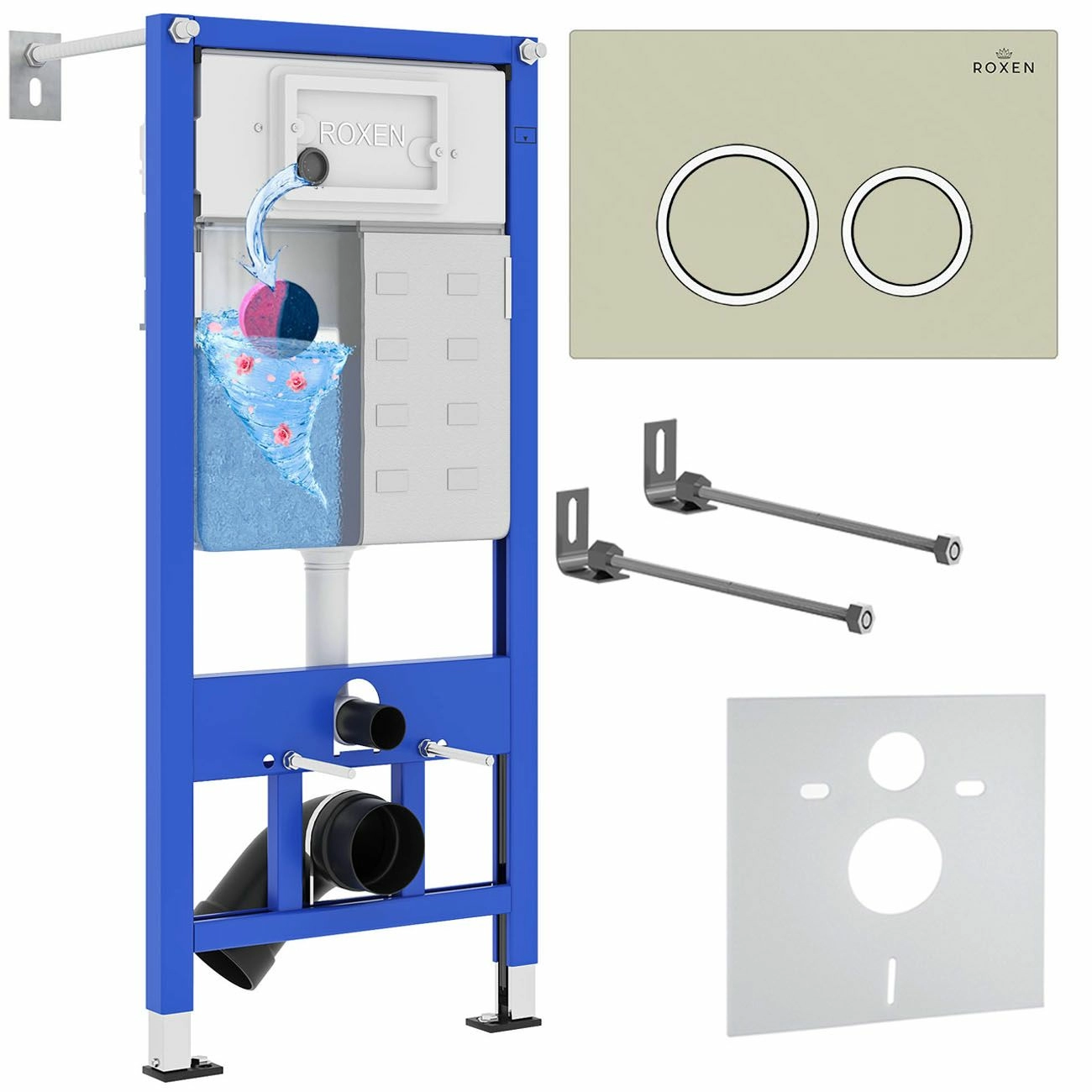 Комплект 4 в 1 Roxen StounFix Dual Fresh, 966176