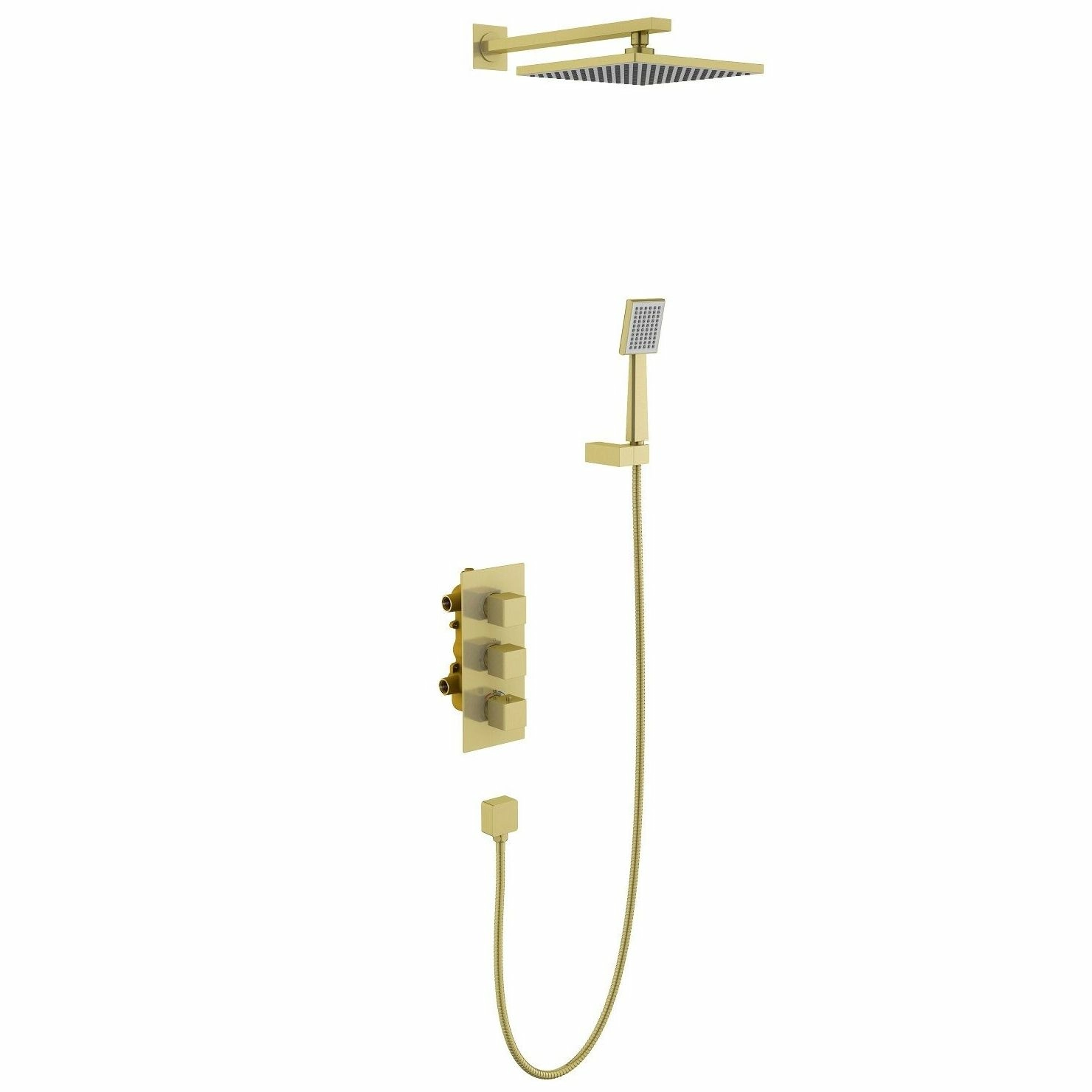 Душевая система Timo Tetra-Thermo Brushed Gold, SX-0179/17SM