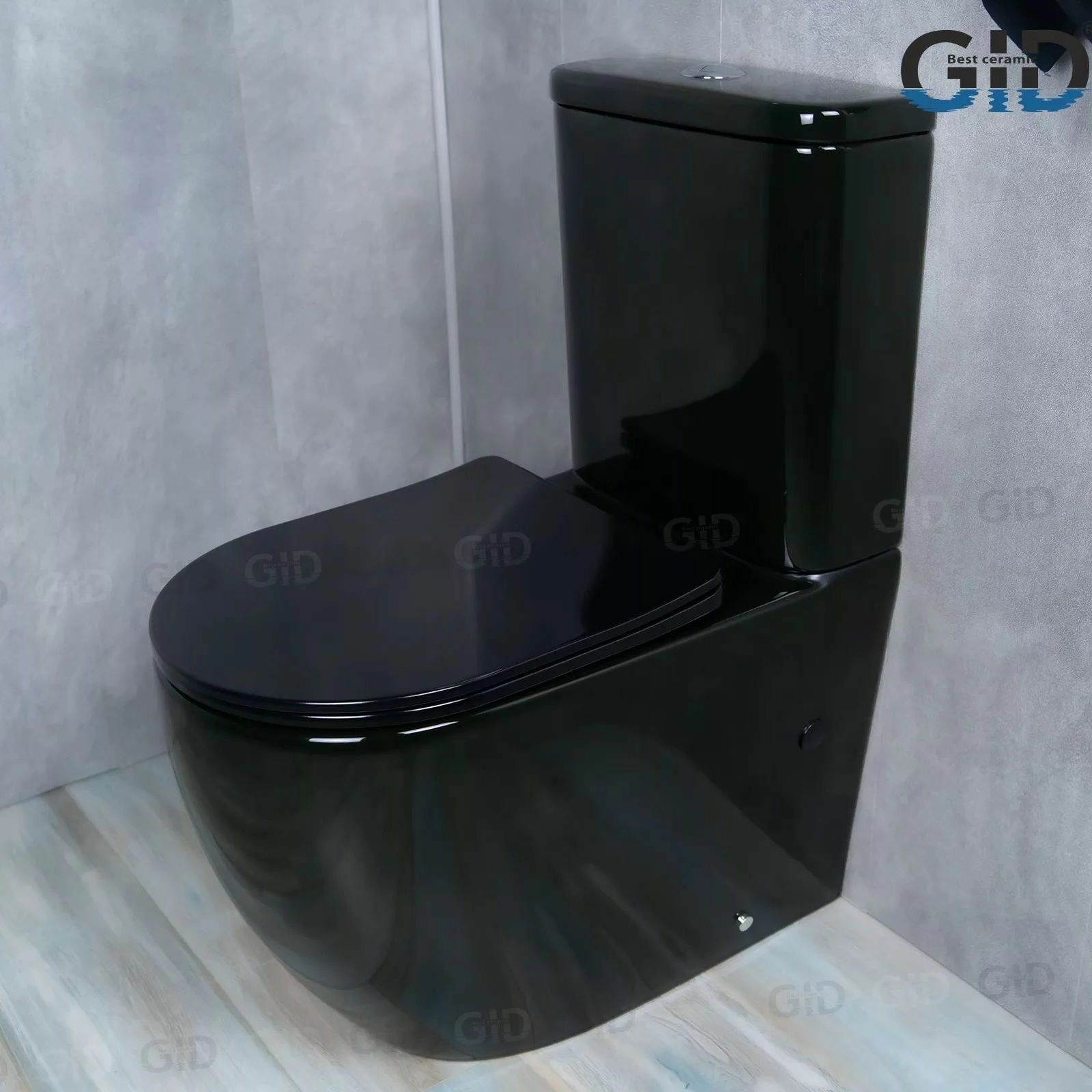 Унитаз напольный Gid TR2177BL, 62219Y