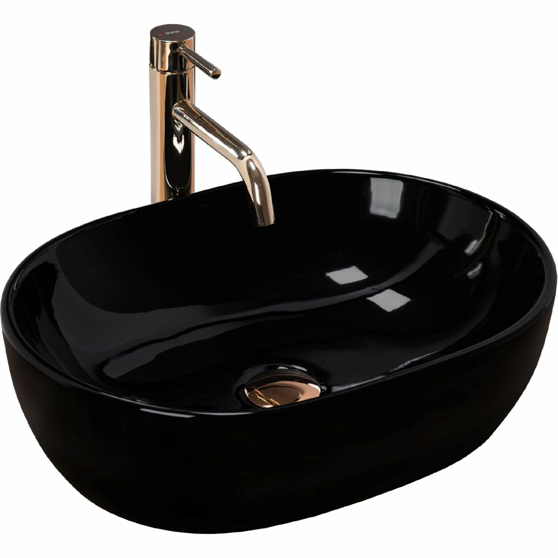 Умывальник Rea Amelia Black 48x34.5, REA-U7411
