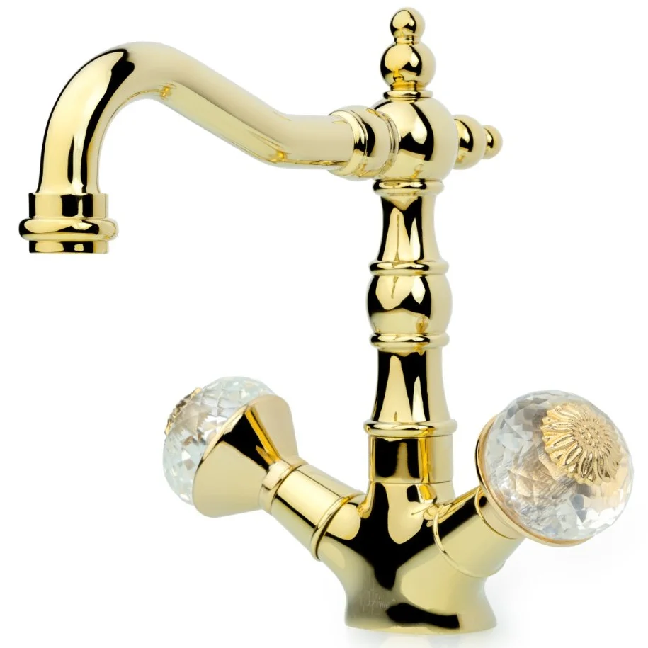 Смеситель для умывальника Boheme Flora Gold, 292