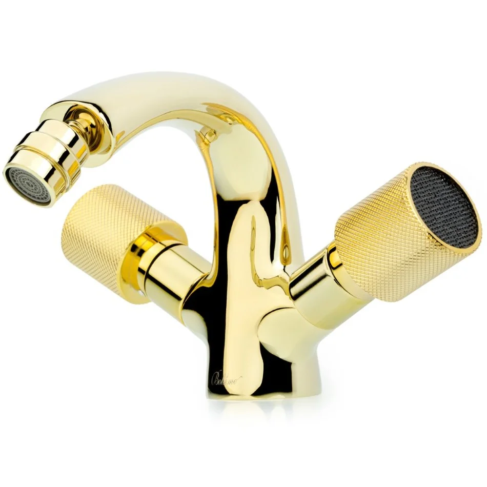 Смеситель для биде Boheme Royal Crystal Black Gold, 296