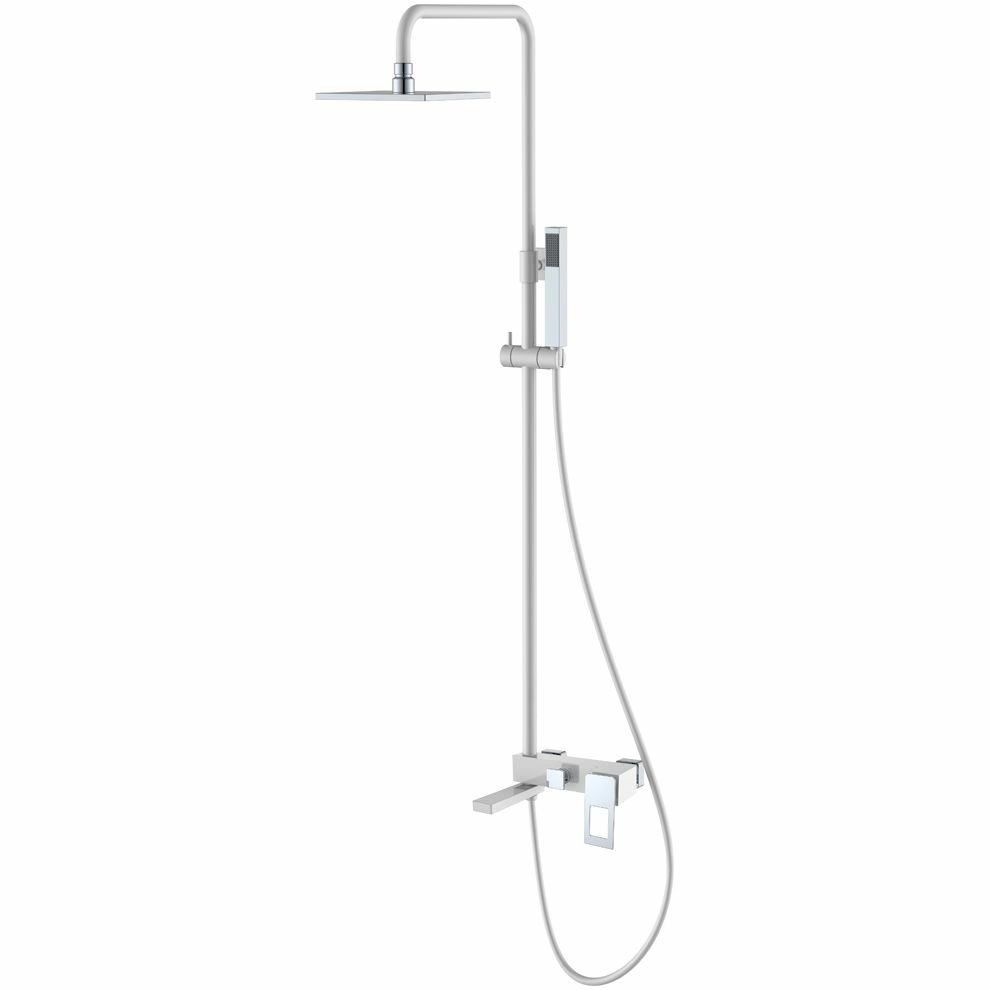 Стойка для душа Boheme Q White/Chrome, 148-WCR