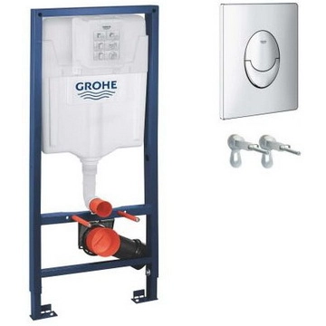 Инсталляция для унитаза Grohe Rapid SL 3 в 1 с кнопкой Skate Air, 38721001