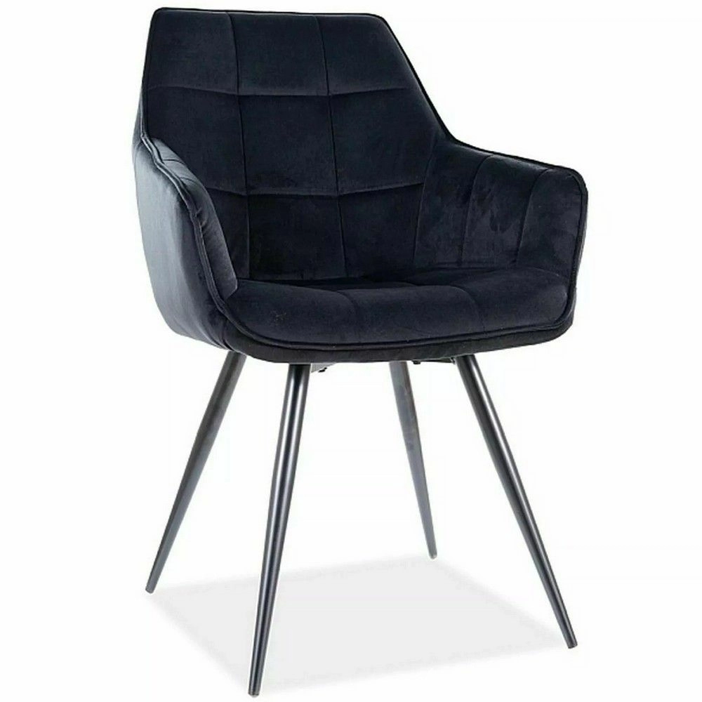 Стул Signal Lilia Velvet Bluvel 19 черный/черный, LILIAVCC