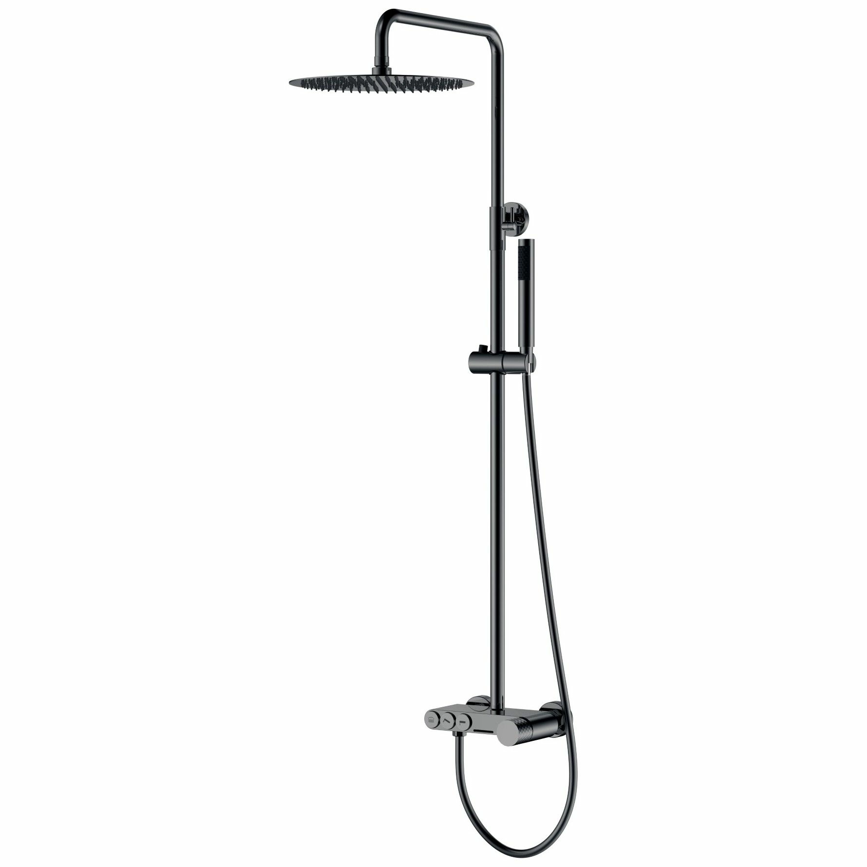 Стойка для душа Boheme Stick Diamond Shine Gun Metall, 128-SGM