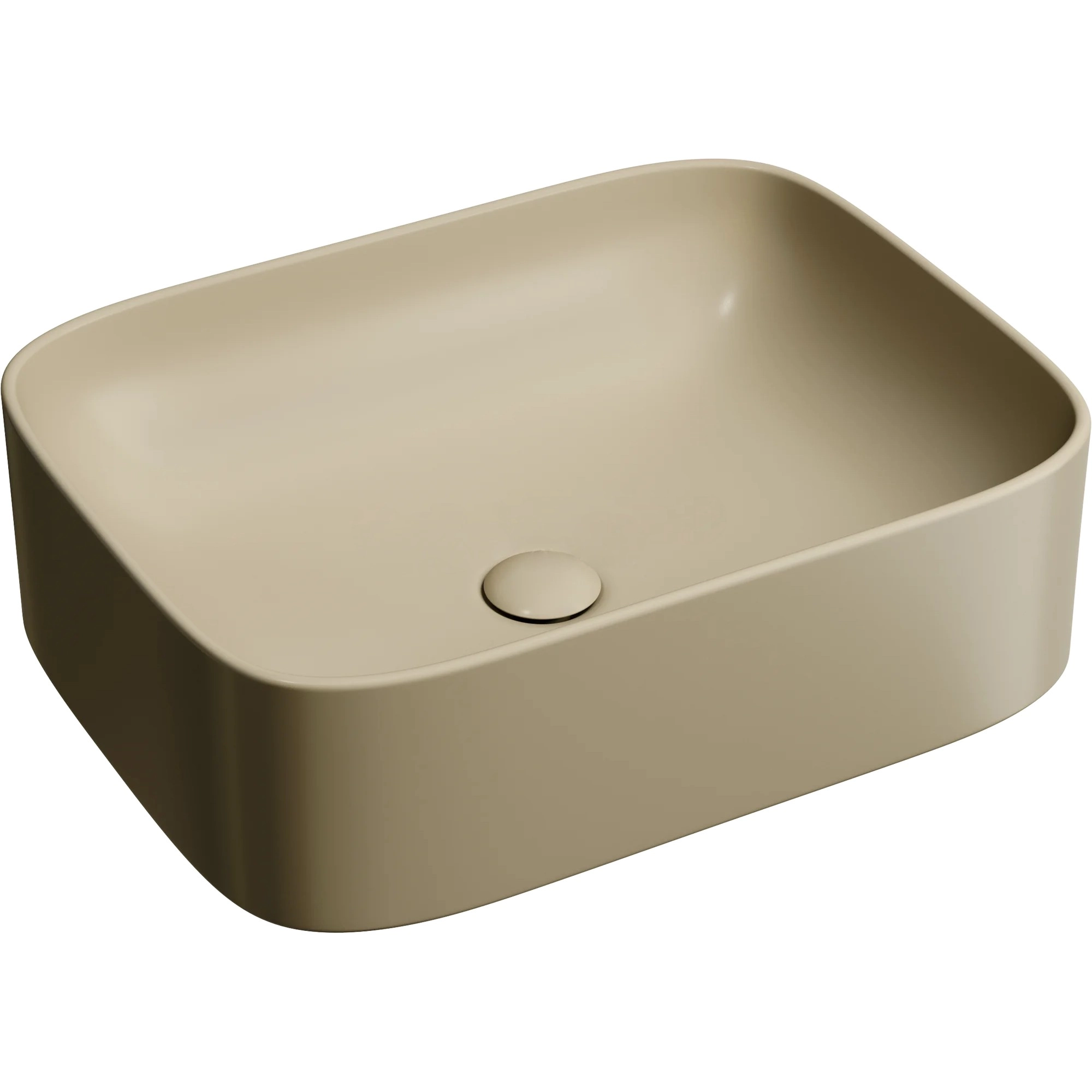 Умывальник чаша накладная прямоугольная CeramicaNova Element 50.5x38.5, CN6052MC