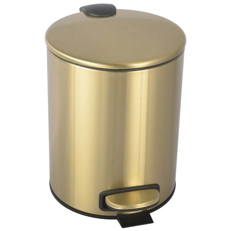 Ведро с педалью Boheme Matt Gold, 10426-MG
