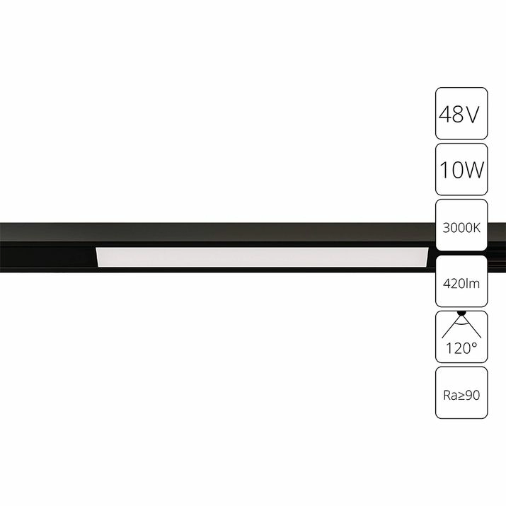 Магнитный трековый светильник Arte Lamp Optima, A7283PL-1BK