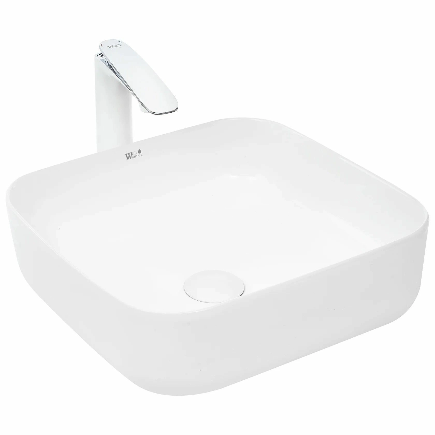 Раковина накладная WeltWasser 39x39, WW ELBACH 2196