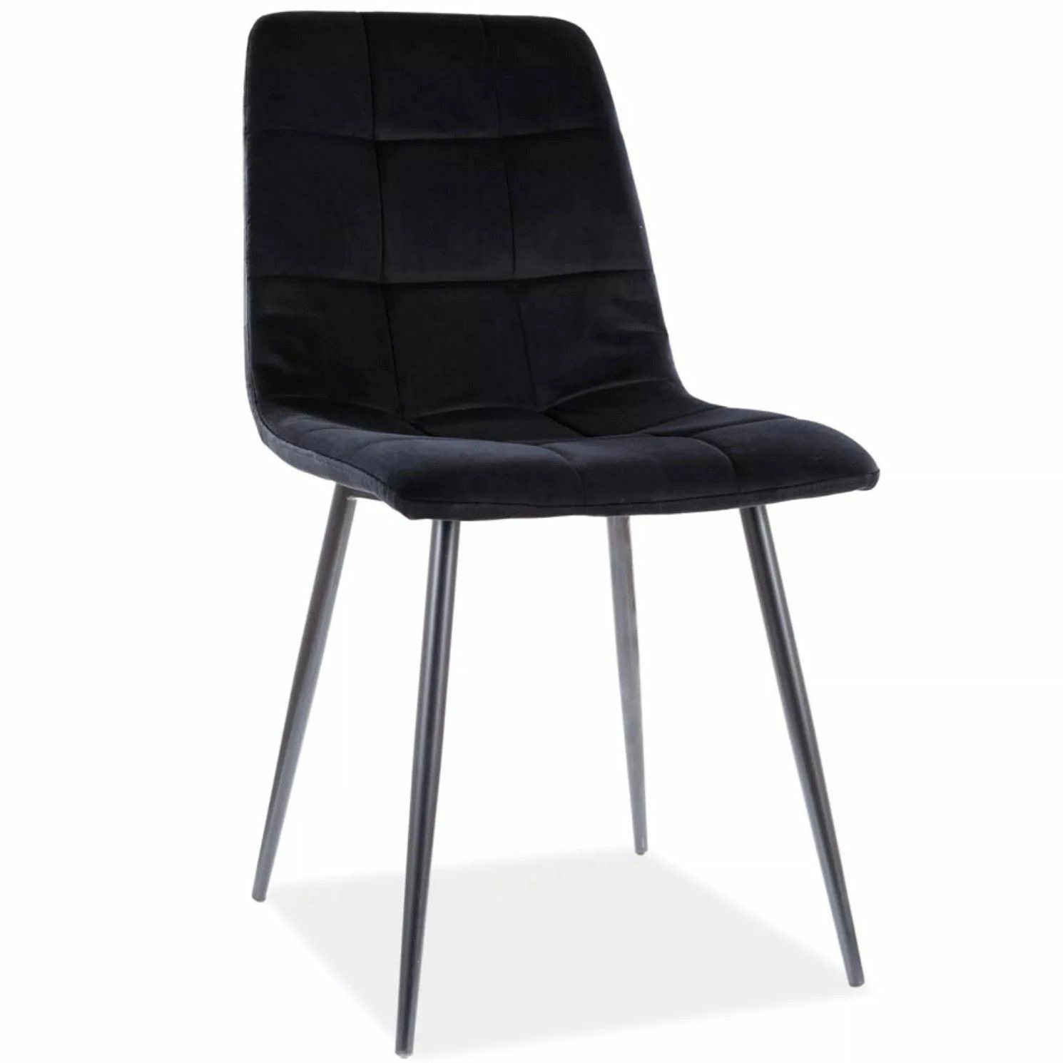 Стул Signal Mila Velvet Bluvel 19 черный/черный мат, MILAVCC