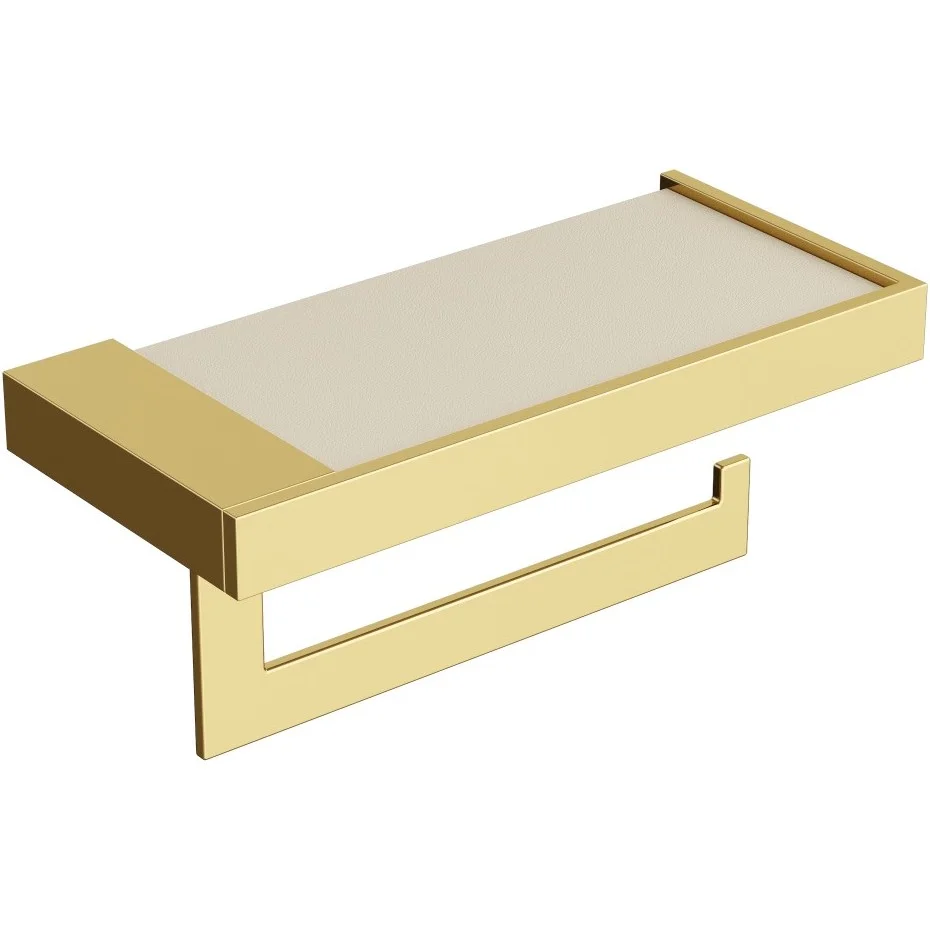Держатель туалетной бумаги Boheme Qubic Gold, 10721-G