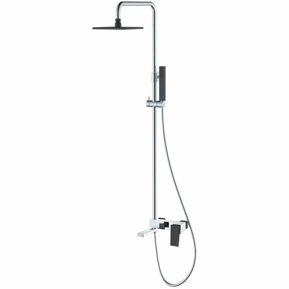 Стойка для душа Boheme Q2 Chrome/Black, 148-CRB.2