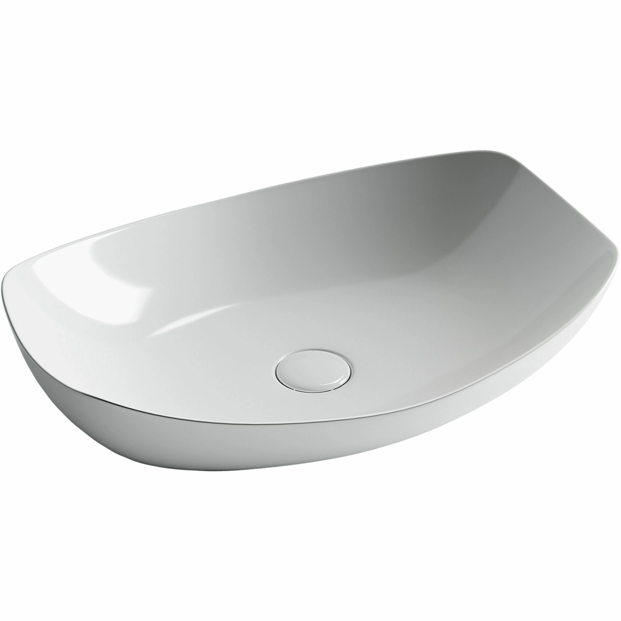 Умывальник чаша накладная овальная CeramicaNova Element 56x40, CN5016
