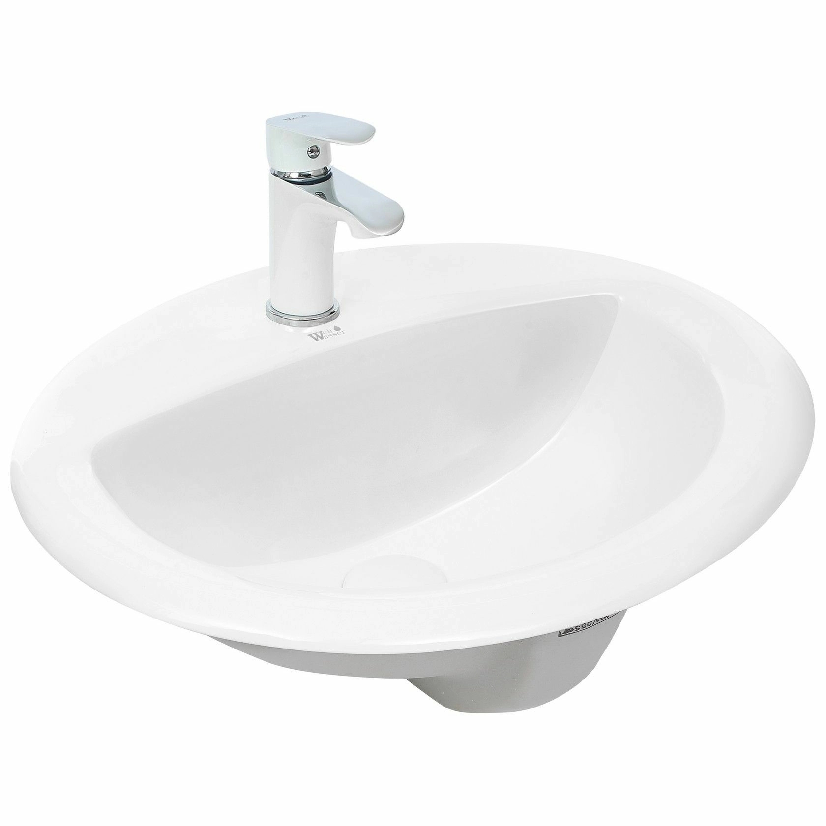 Раковина врезная WeltWasser 51x42.5, WW DEILBACH 6001