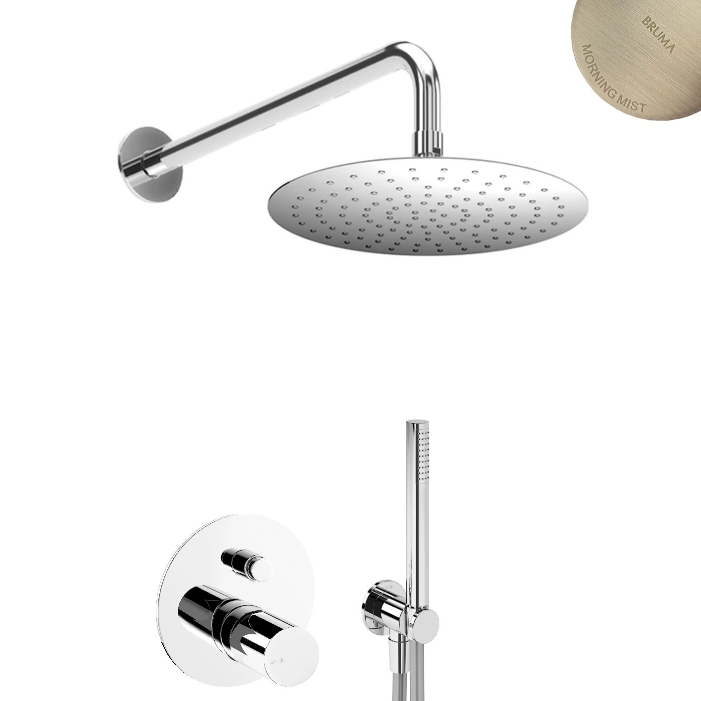 Система скрытого монтажа Bruma Adagio на 2 потока, 1455265MM+1455914MM+1931301MM
