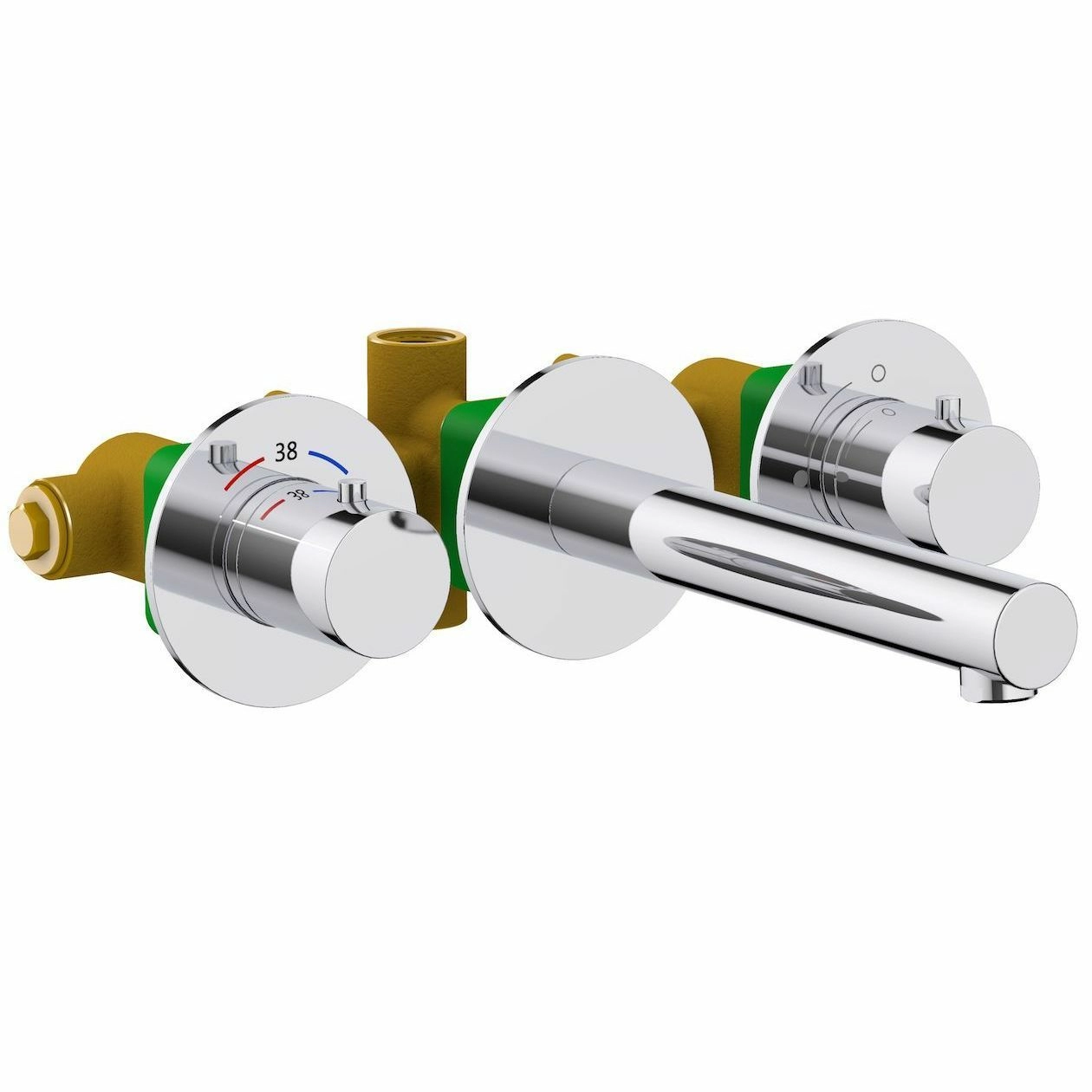Смеситель для раковины встроенный с термостатом Timo Saona Chrome, 2382/00SM