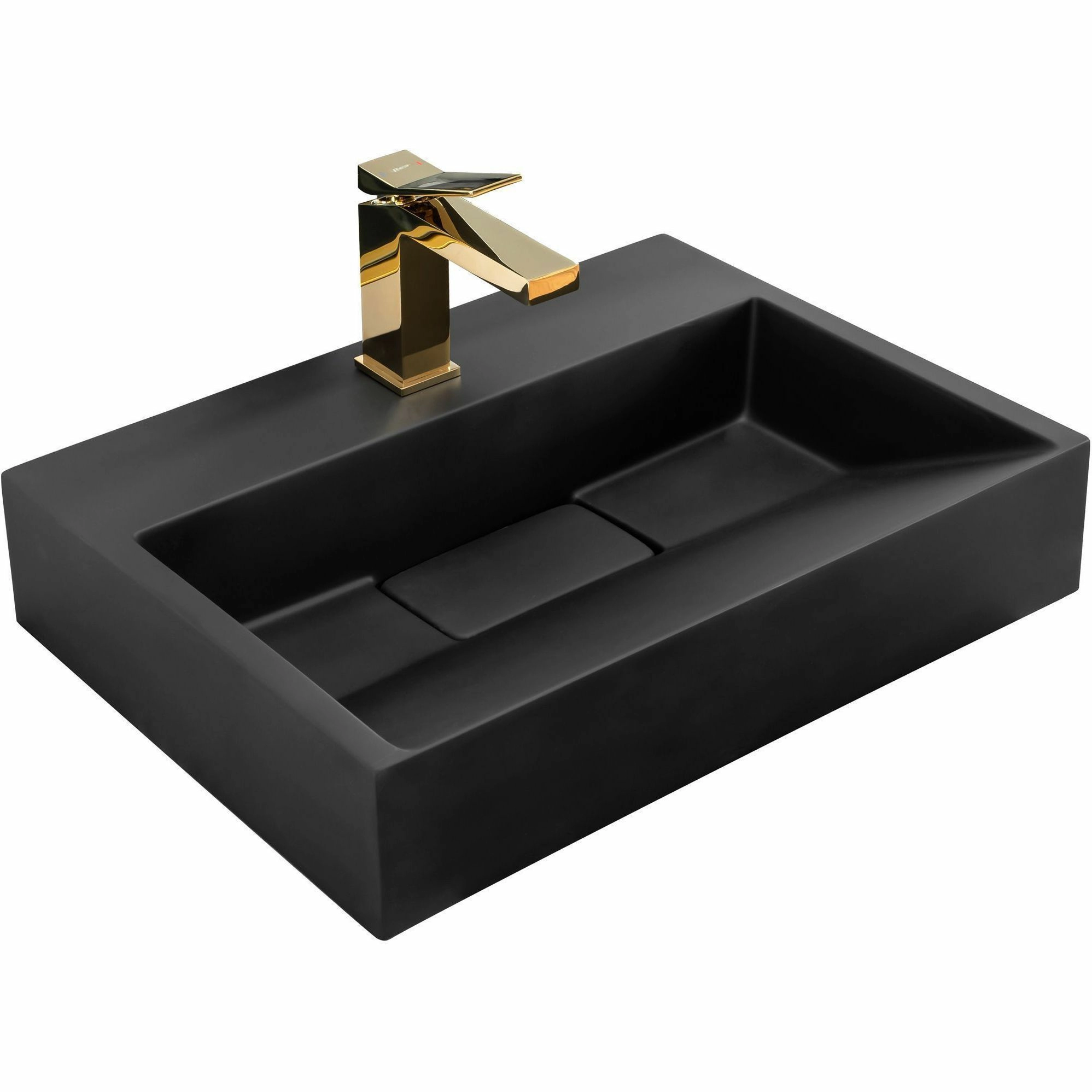 Умывальник Rea Goya Black 60x37, REA-U8779
