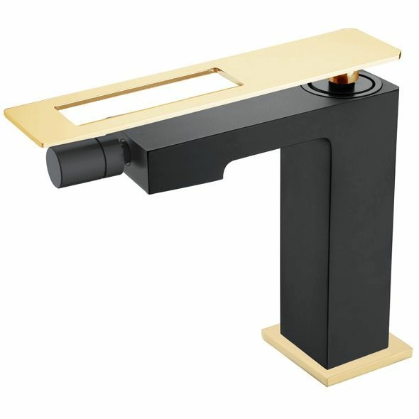 Смеситель для биде Boheme Q Black/Gold, 146-BG