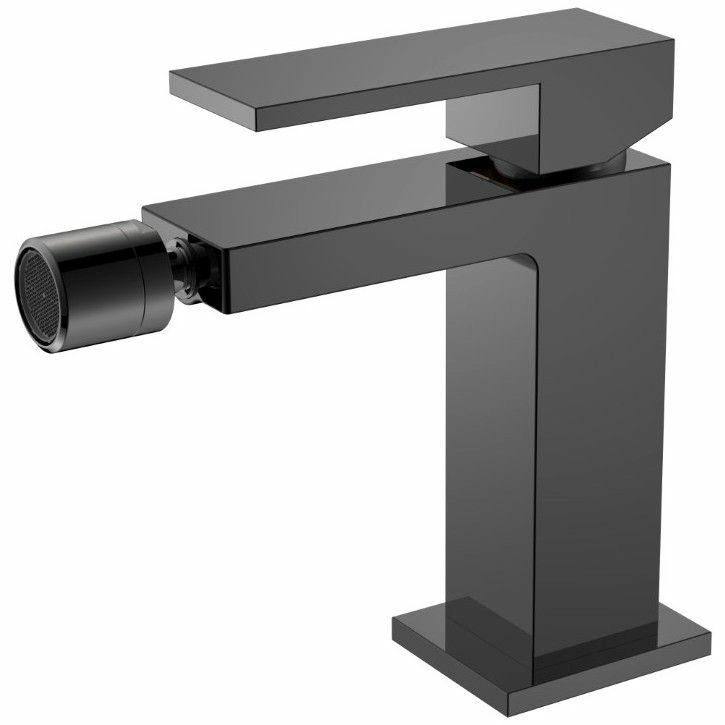 Смеситель для биде Boheme Qubic Shine Gun Metall, 476-SGM