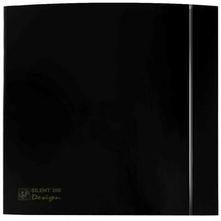 Вентилятор S&P SILENT-200 CZ BLACK DESIGN - 4C