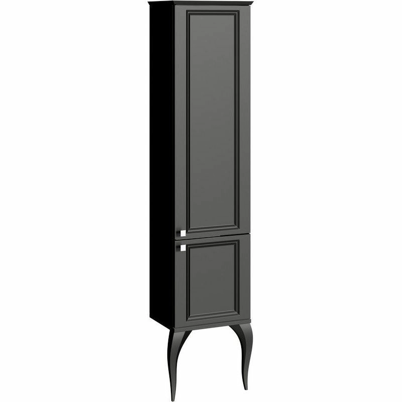 Пенал на ножках Aqwella LaDonna цвет черный, LAD0504BLK