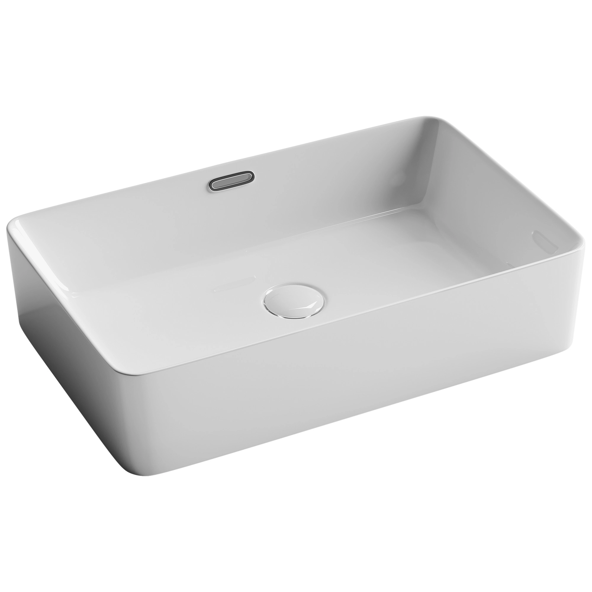 Умывальник чаша накладная прямоугольная CeramicaNova Element 60x38, CN5025