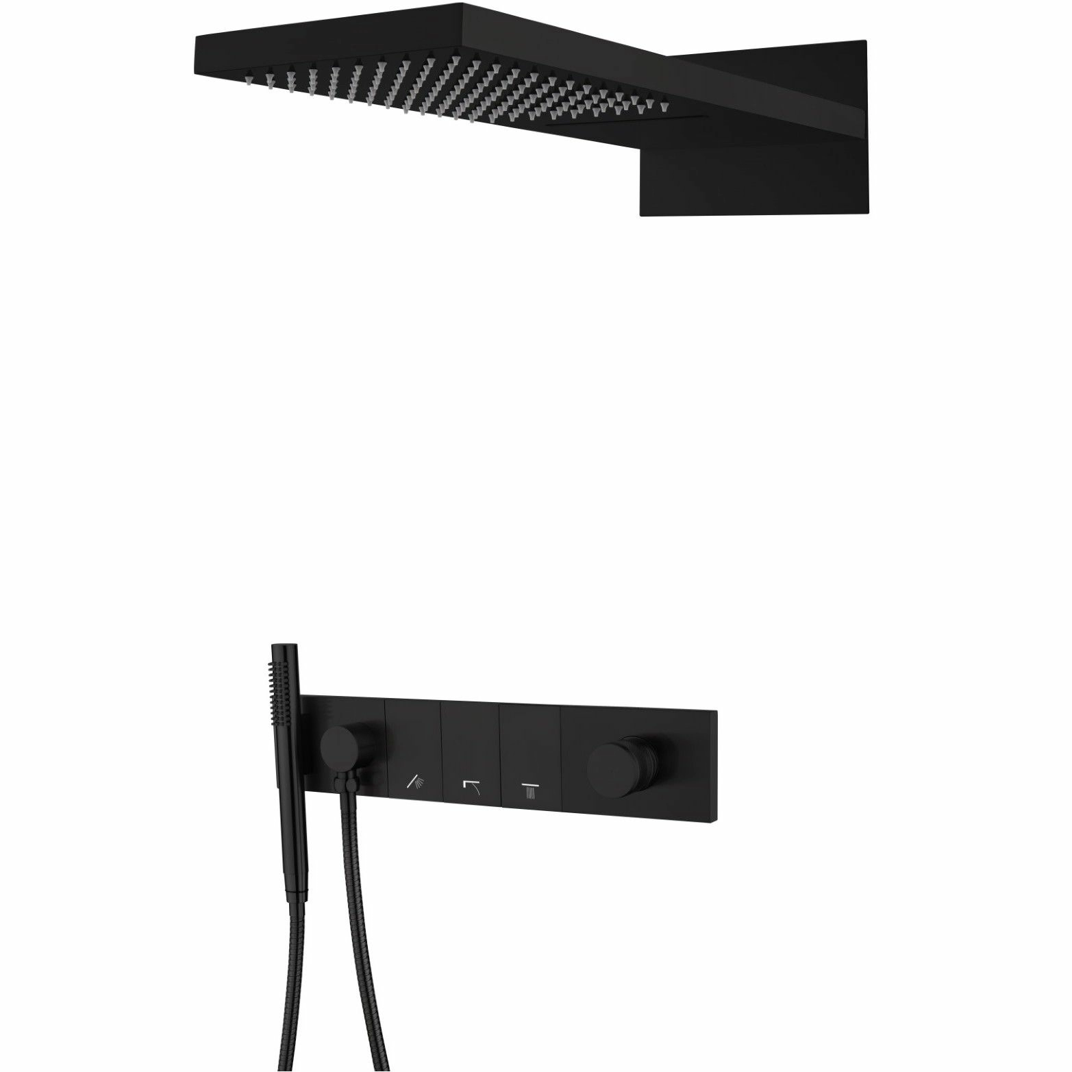 Встроенная душевая система Boheme Zodiac Black, 132-B
