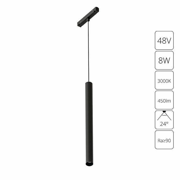 Магнитный трековый светильник Arte Lamp Linea, A4780SP-1BK