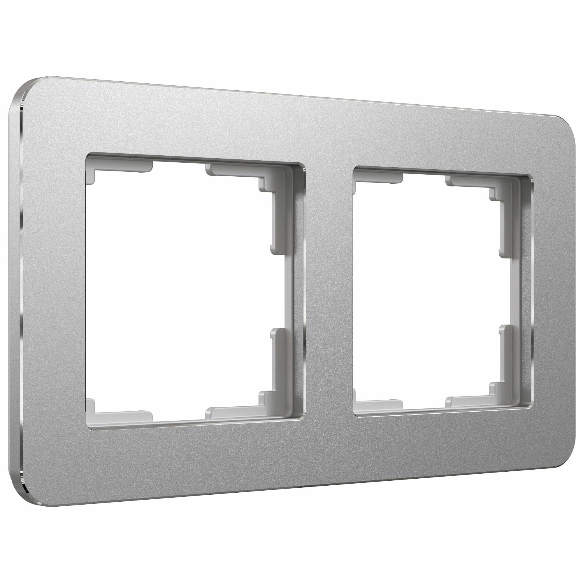 Рамка на 2 поста Werkel Platinum W0022606 (алюминий)