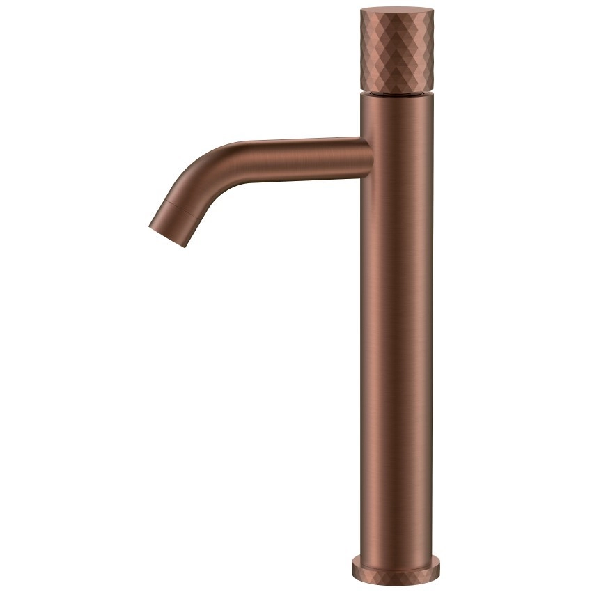Высокий смеситель для умывальника Boheme Stick Diamond Bronze Brushed, 122-BRB