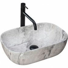 Умывальник Rea Livia Stone Matt 46.5x33.5, REA-U3800