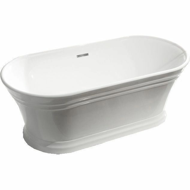 Отдельностоящая овальная акриловая ванна Belbagno 170x79, BB402-1700-790