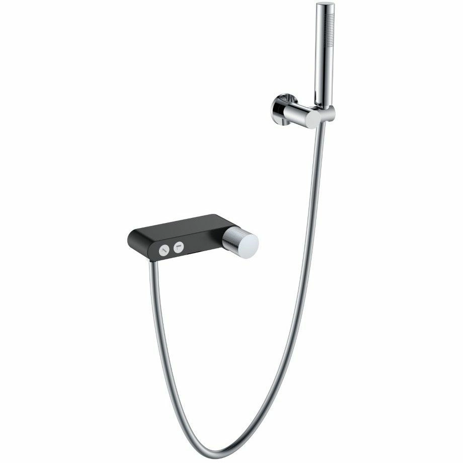 Смеситель для ванны Boheme Stick Touch Black/Chrome, 123-BCR.2