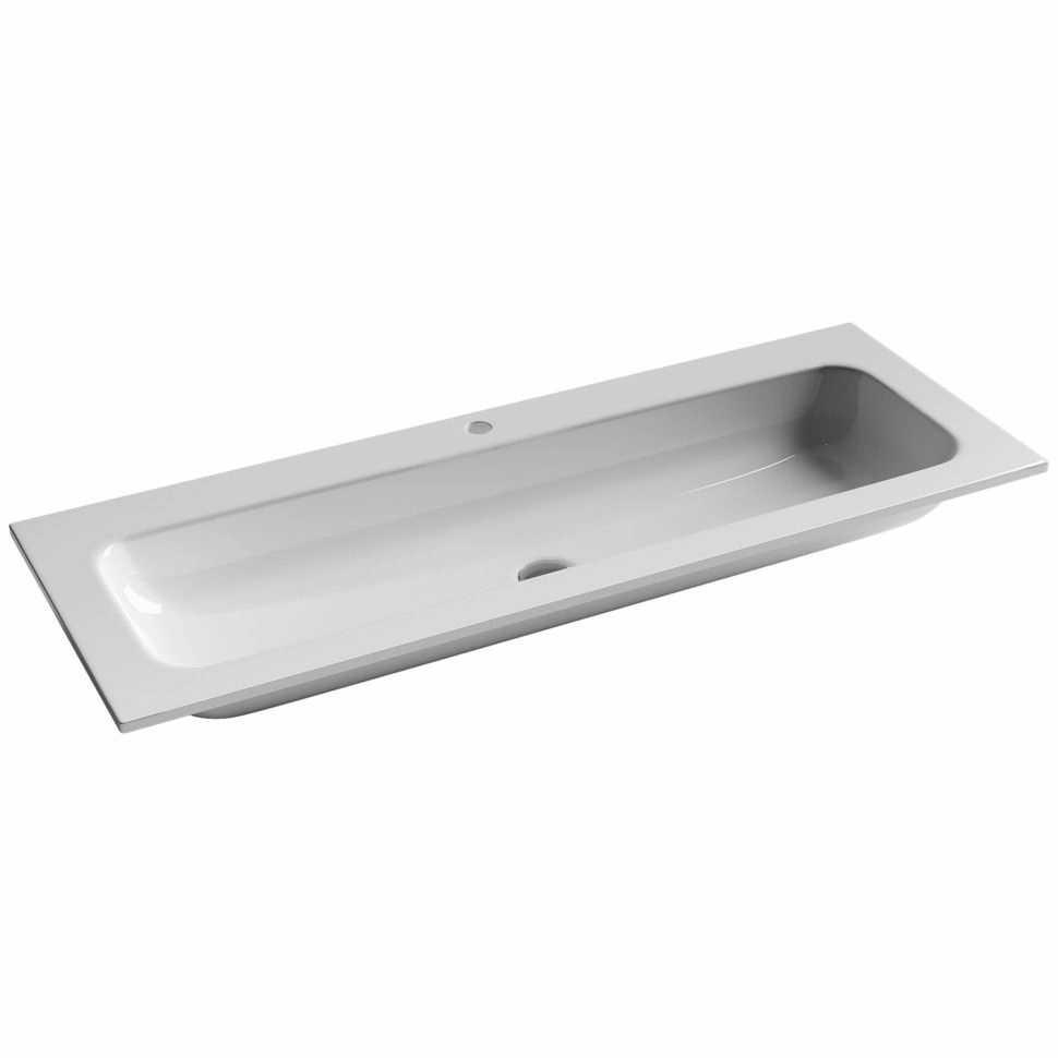 Умывальник накладной прямоугольный CeramicaNova Grace 121x45.7, CN7017