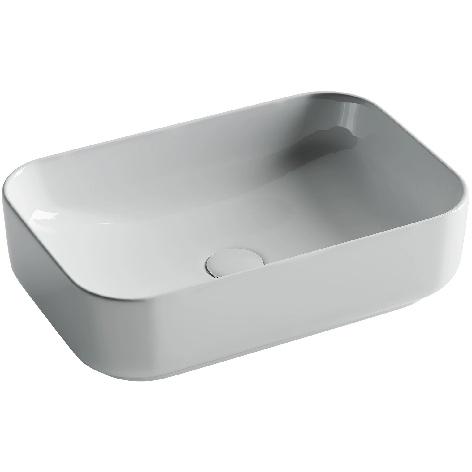 Умывальник чаша накладная прямоугольная CeramicaNova Element 51x34, CN5043