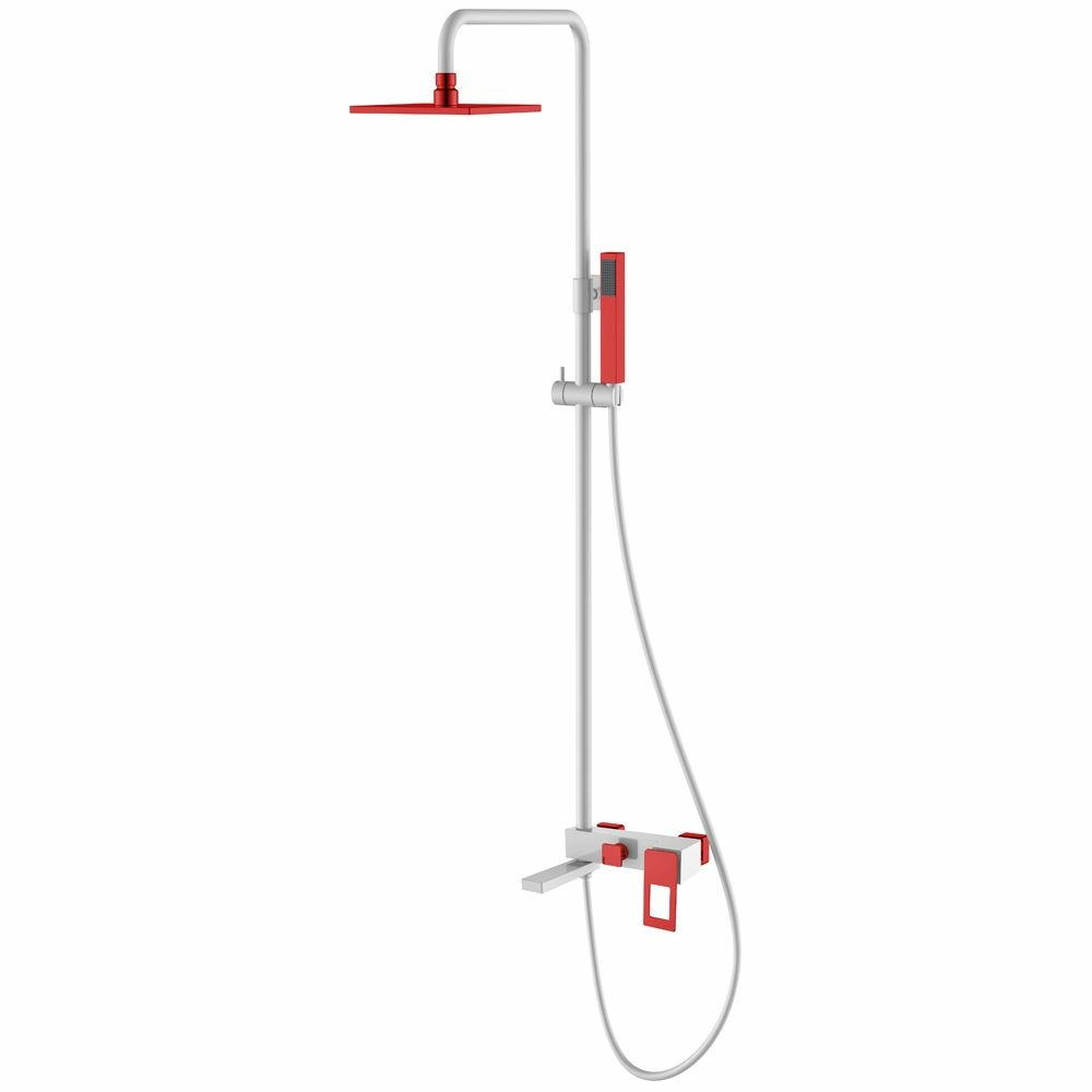 Стойка для душа Boheme Q White/Red, 148-WR