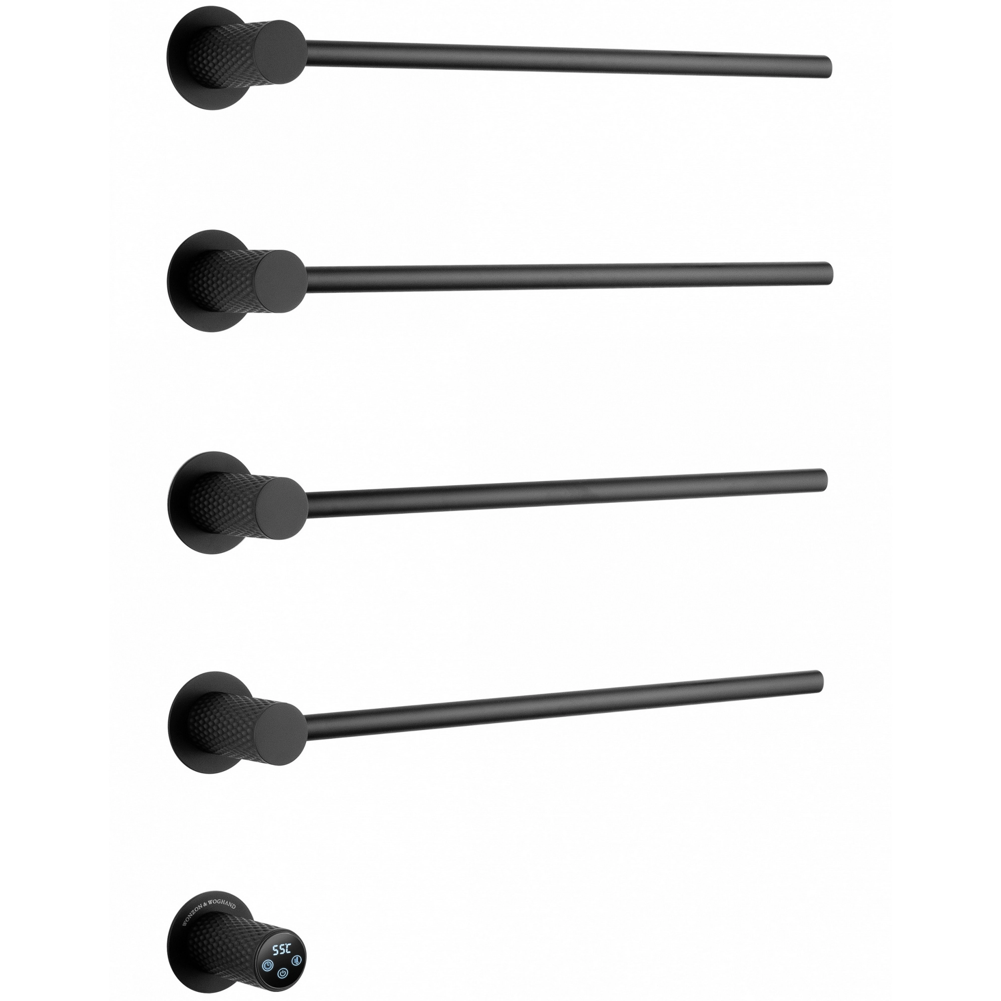 Полотенцесушитель электрический Wonzon & Woghand Munchen черный матовый, WW-A354-MB