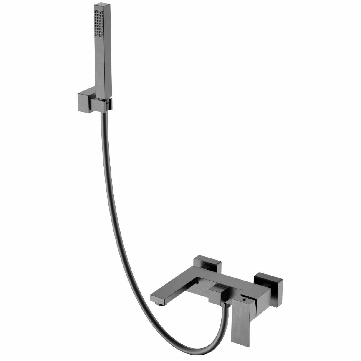 Смеситель для ванны Boheme Qubic Gun Metall, 473-GM