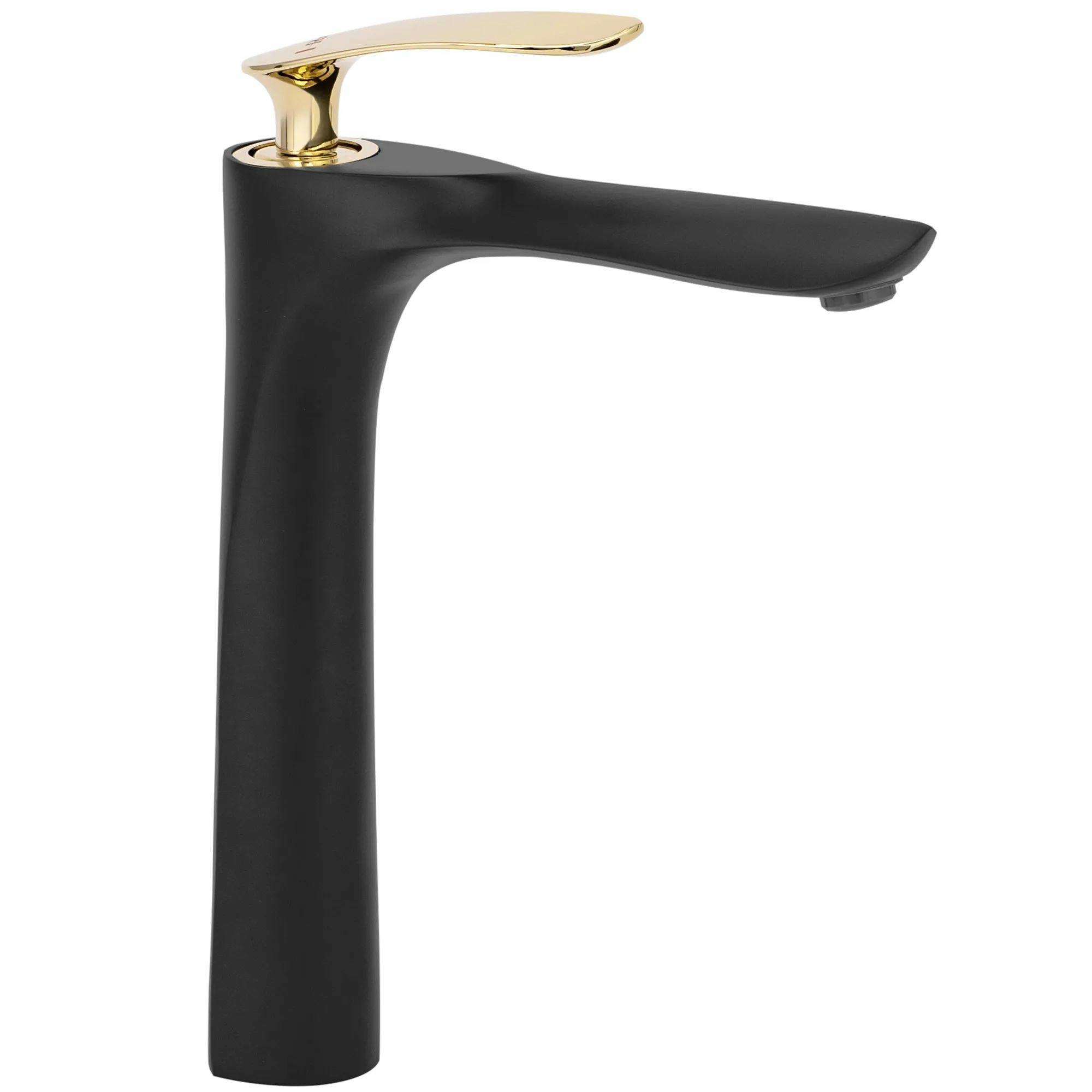 Смеситель для умывальника высокий Rea Orbit Black/Gold, REA-B2055