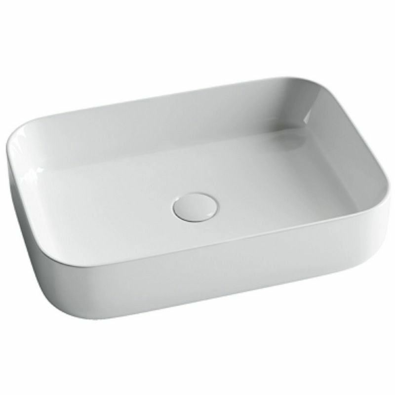 Умывальник чаша накладная прямоугольная CeramicaNova Element 60x42, CN5004