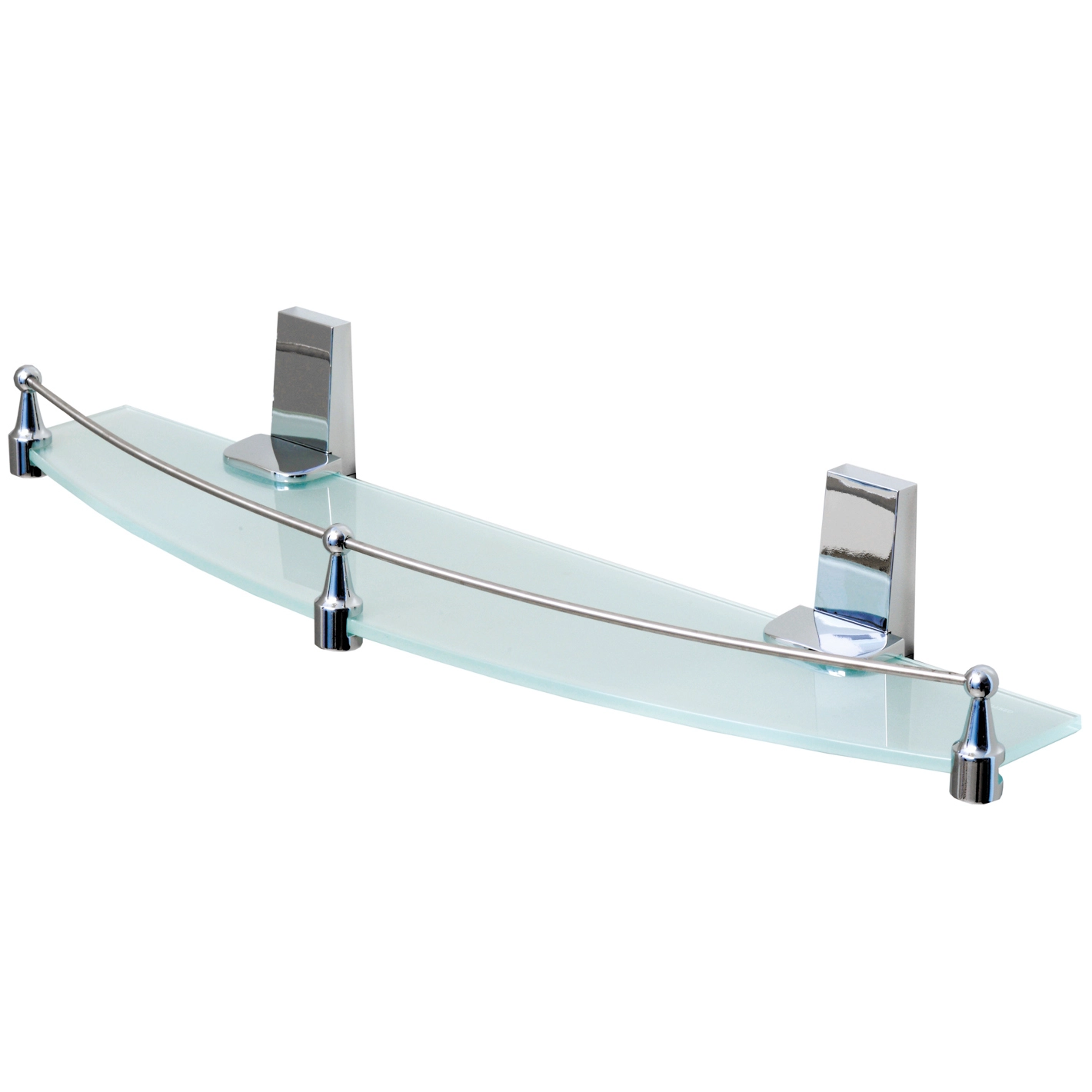 Полка стеклянная с бортиком WasserKRAFT Lopau, K-6044