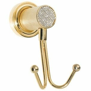 Крючок двойной Boheme Royale Cristal Gold, 10926-G