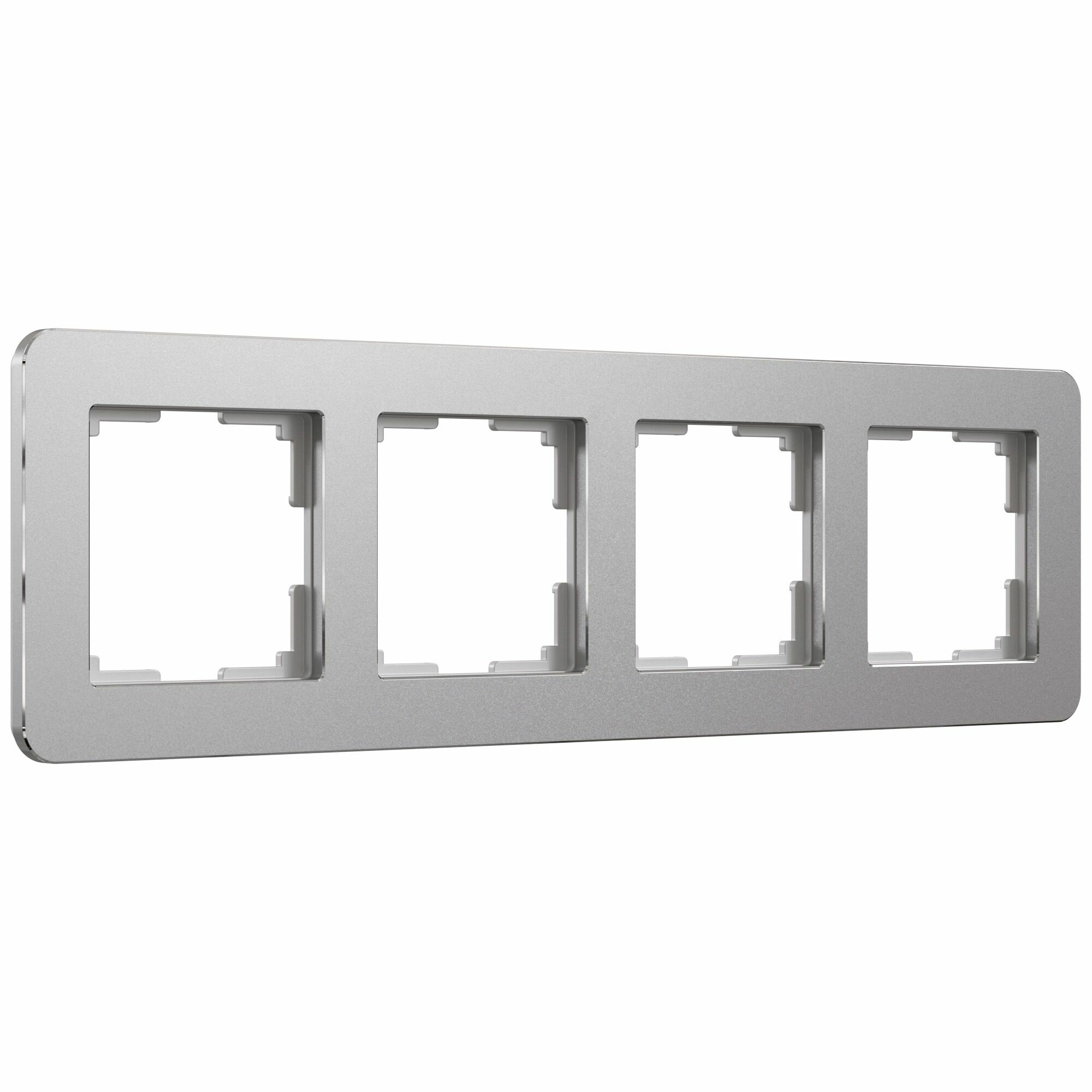 Рамка на 4 поста Werkel Platinum W0042606 (алюминий)