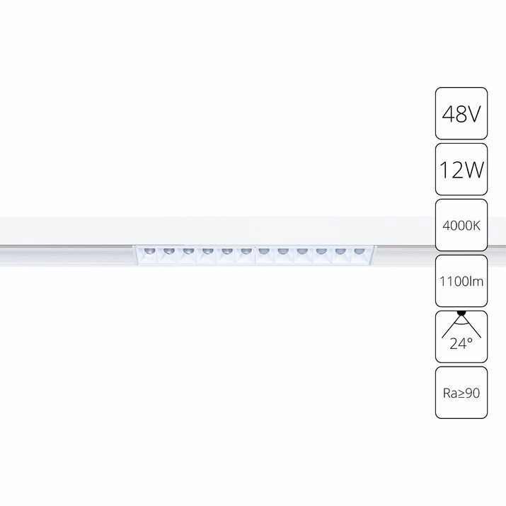 Магнитный трековый светильник Arte Lamp Linea, A4664PL-1WH