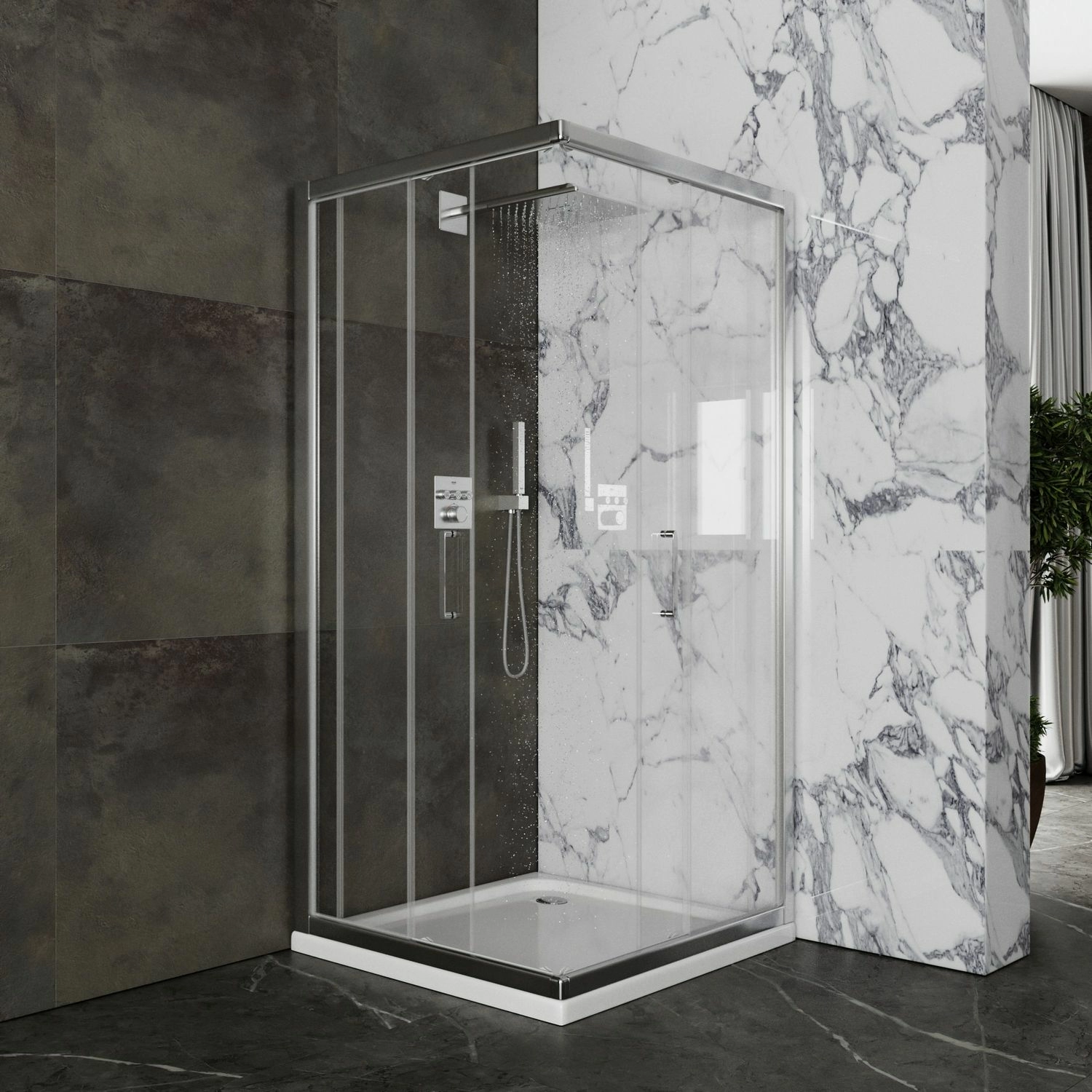 Душевой уголок Roxen Caspia 90x90, 55060-90