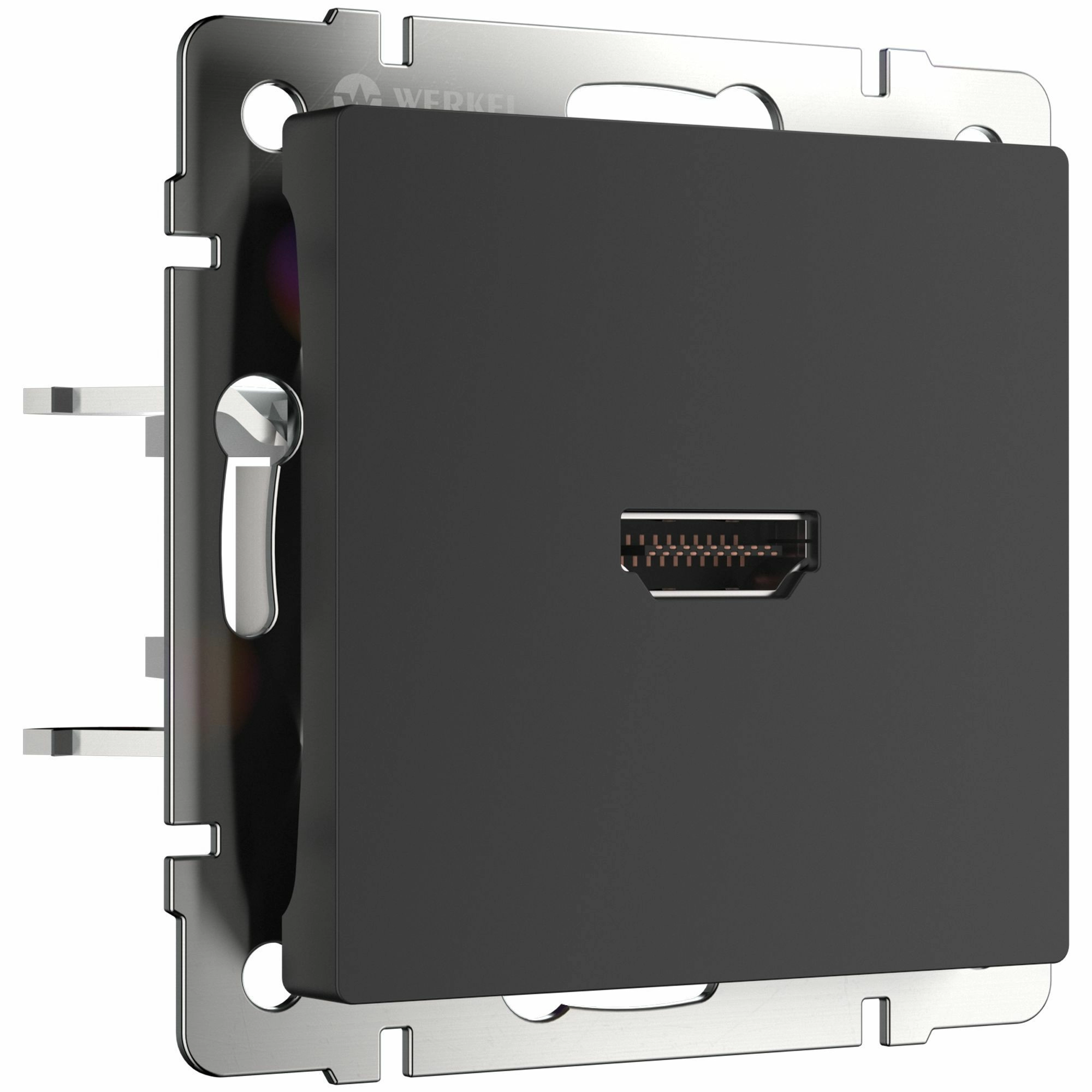 Розетка HDMI Werkel W1186008 (черный матовый)