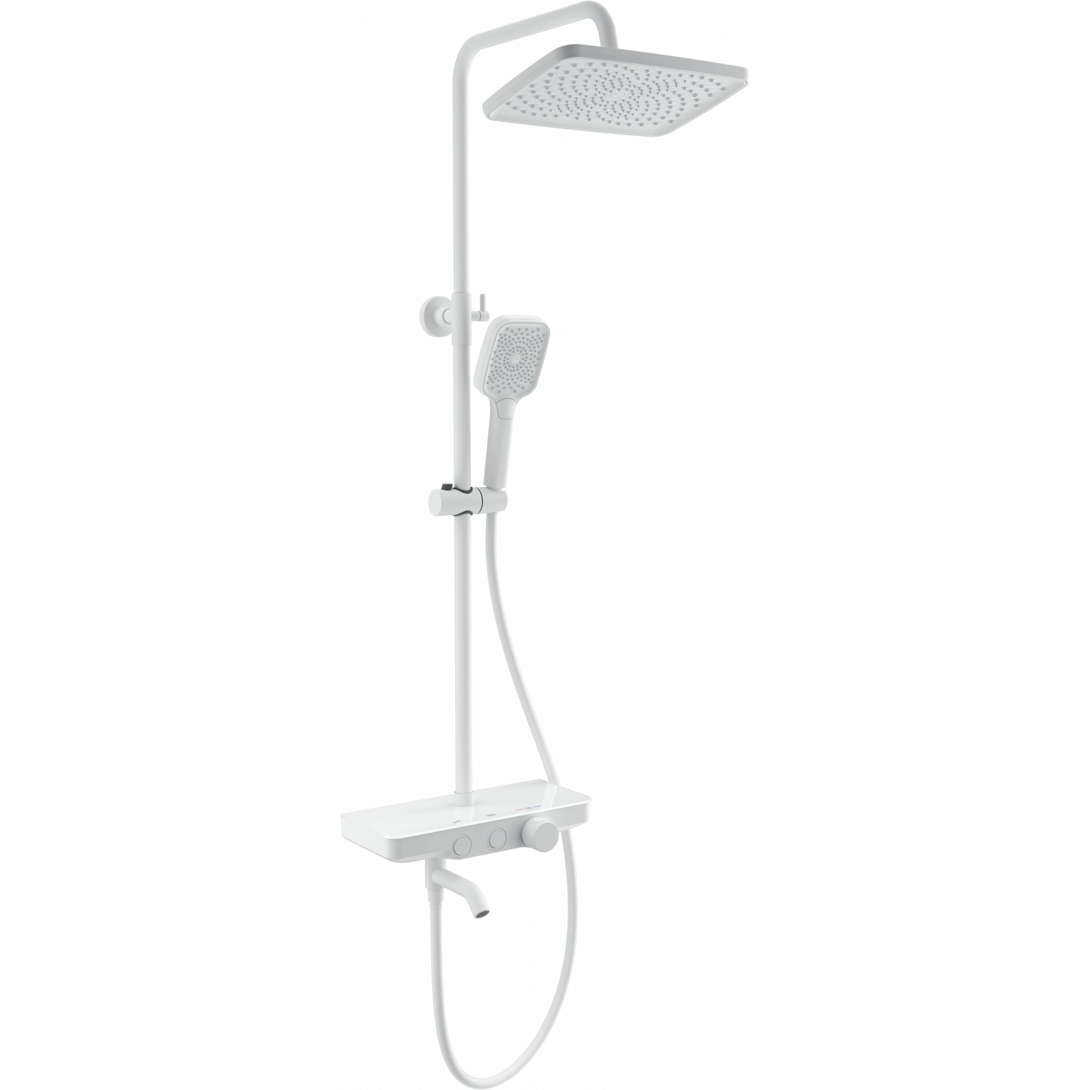 Душевая система с термостатом Wonzon & Woghand белый матовый, WW-B3099-A-MW